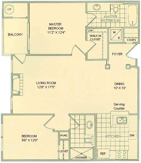 Unit Layout - 7000 Falls Reach Dr