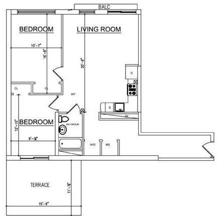 2BR/1BA - Ocean Blue