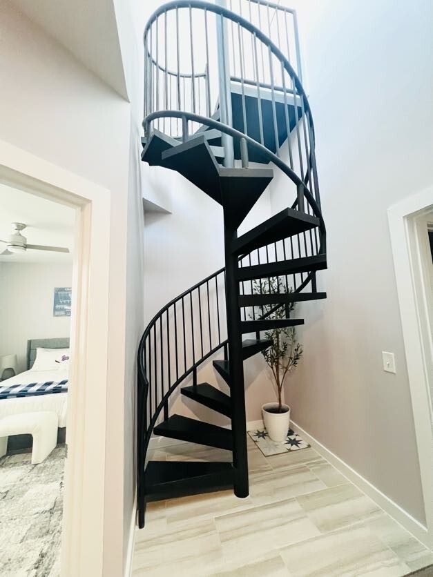 Staircase to 4th floor balcony - 1211 Beaconsfield Ln