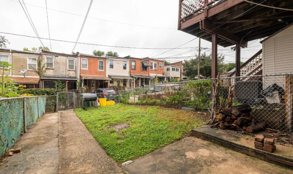 Backyard looking out - 1330 W 37th St