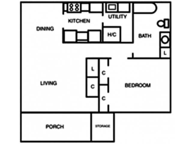 1BR/1BA - Carson Landing Apartments