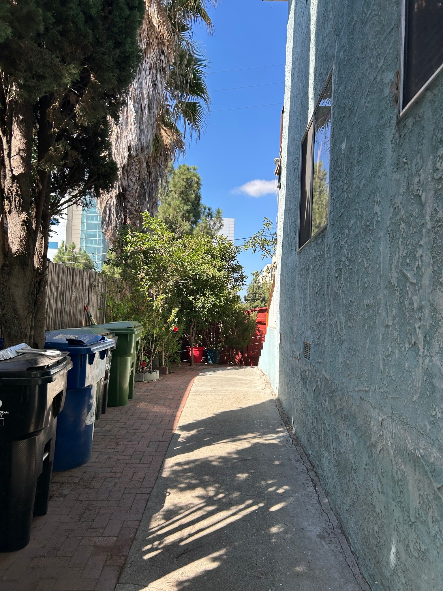 Walkway outside leading to front exit - 1156 N Chicago St