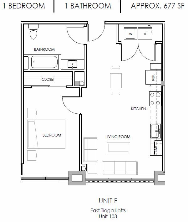 Floorplan - East Tioga Lofts