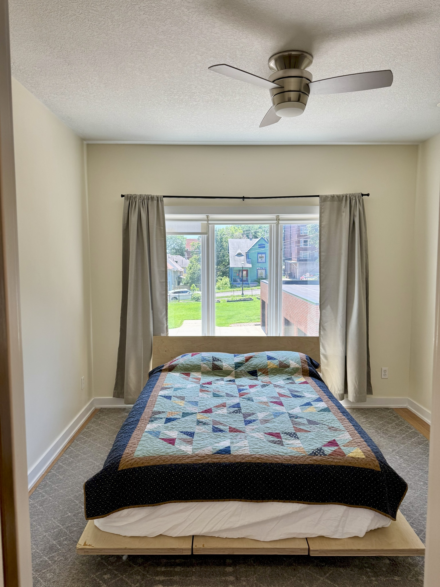 Bedroom looking out to the dog yard. - 714 15th St