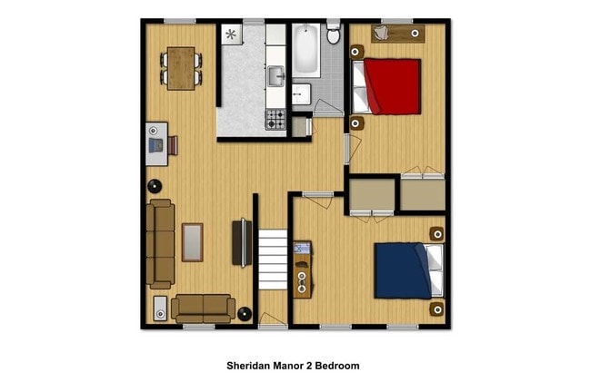 Sheridan Manor 2 Bedroom - Sheridan Manor Apartments