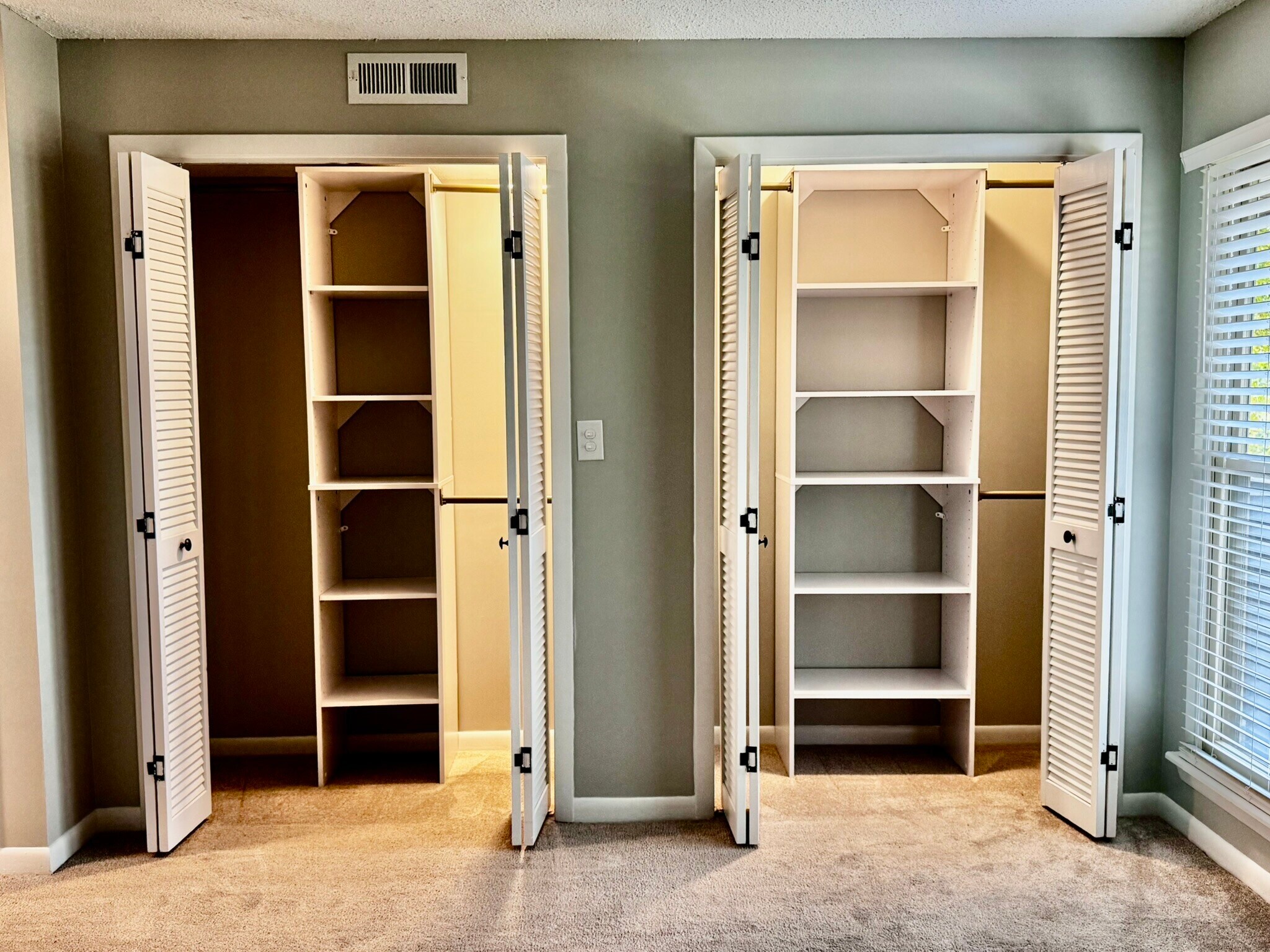 Master closets open - 122 Turnwood Ln