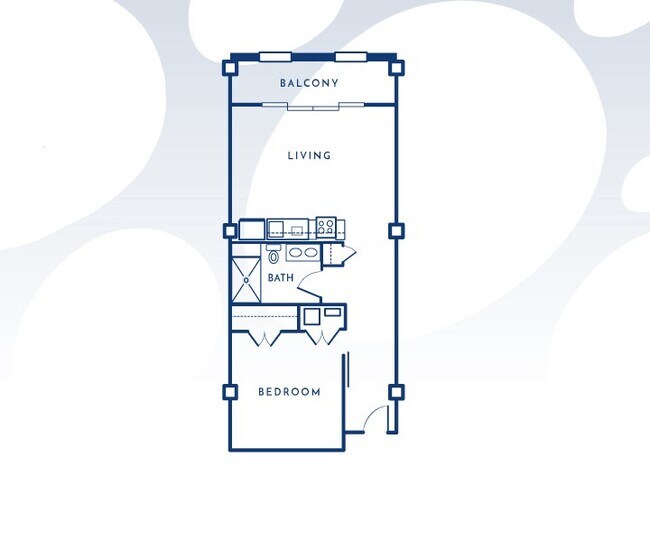 760 sf - The Meridia Apartments