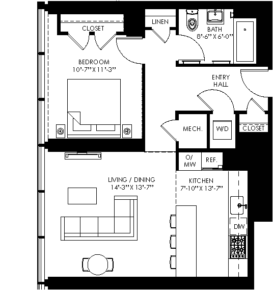 Floorplan - Apartments at Westlight