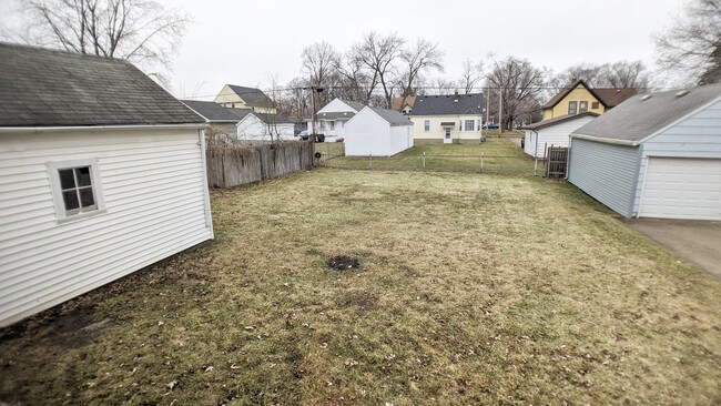 Backyard partially fenced - 1739 Forest Ave