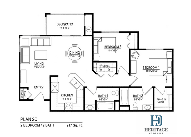 Floorplan - Heritage at Draper