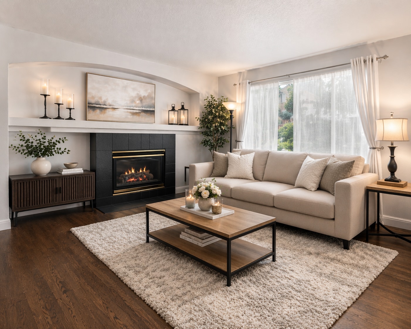 Livingroom (Virtual staging by ChatGPT) - 10445 Cheetah Winds