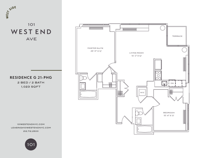 Floorplan - 101 West End Avenue