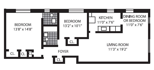 2BR/2BA - Roosevelt House
