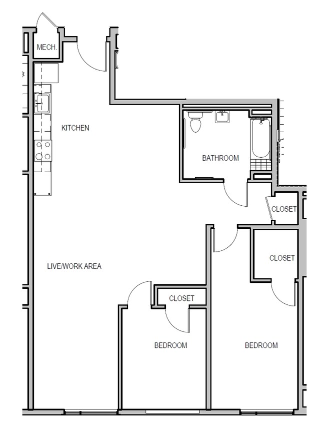 2BR/1BA - Brookland Artspace Lofts
