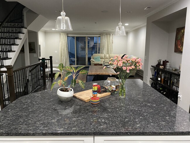 Kitchen Island and Living Room - 2631 Statesville Ave