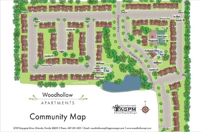 Map of our Community! - Woodhollow Apartments
