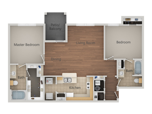 Floorplan - Riviera Apartments