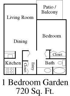 1BR/1BA - Cypress Village