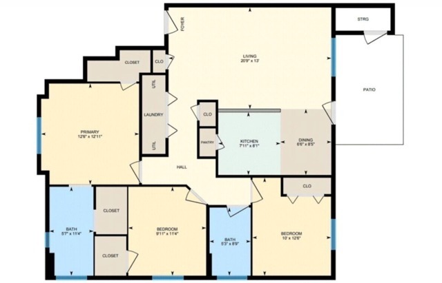 3BR/2BA - Breckenridge Apartments