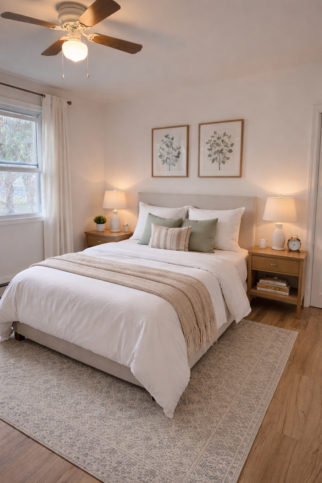 Bedroom decorated using AI. - 410 E Point Pleasant Ave