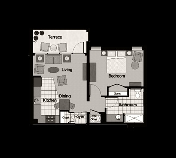 Floorplan - The Tower at Dorsey Manor: 62+