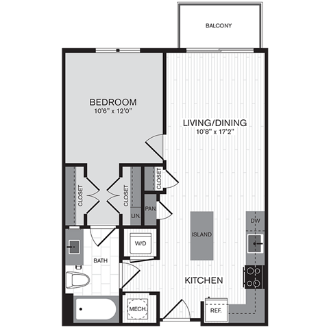 Floorplan - The Parker at Huntington Metro