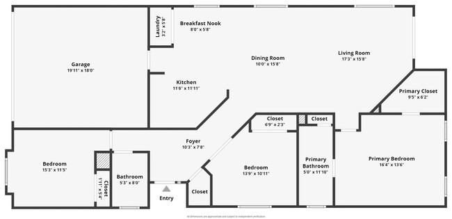 Building Photo - Single Story 3 bedroom 2 bathroom rental h...