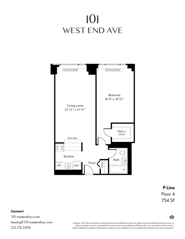 Floorplan - 101 West End Avenue