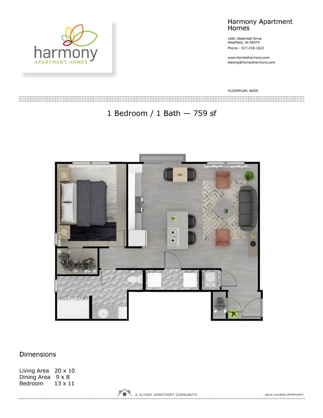 Bass (U8) 1.1.jpg - Harmony Apartment Homes