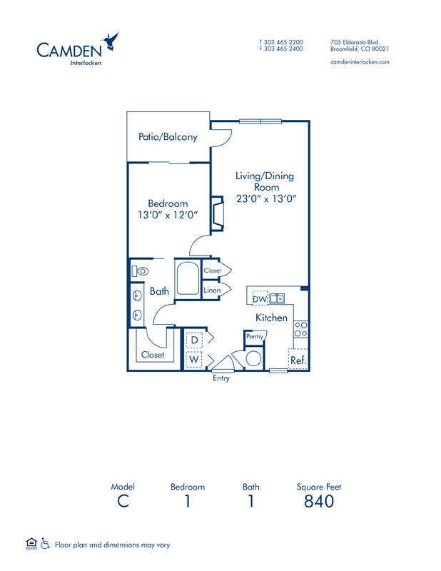 Floorplan - Camden Interlocken