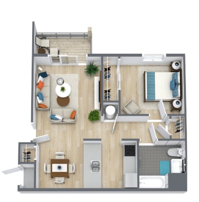 Floorplan - Benson Estates Apartments