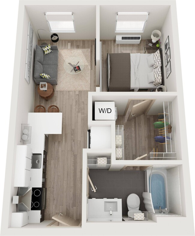 Floor Plan D - Ox-Op Apartments