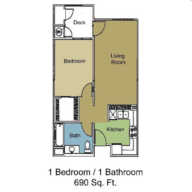 1BR/1BA - Heritage Park at Arcadia