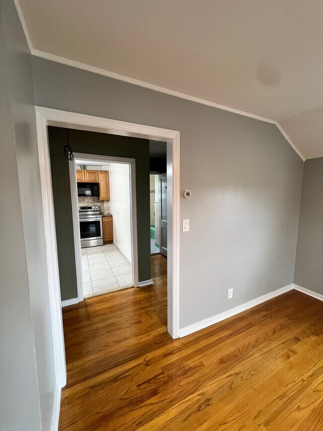 View from livingroom (kitchen and bathroom across hallway - 40 Travis Ave