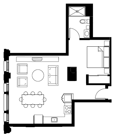 1BR/1BA - Union Lofts