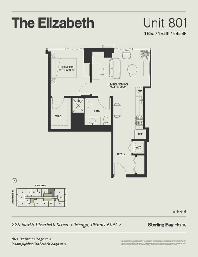 Floorplan - The Elizabeth Chicago