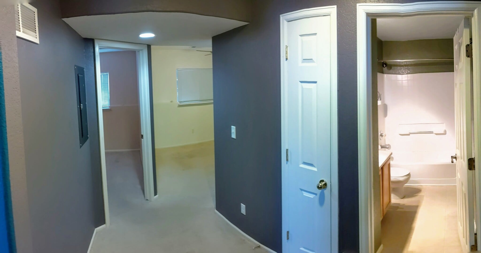 Basement Hallway Panorama - 6803 Autumn Ridge Dr