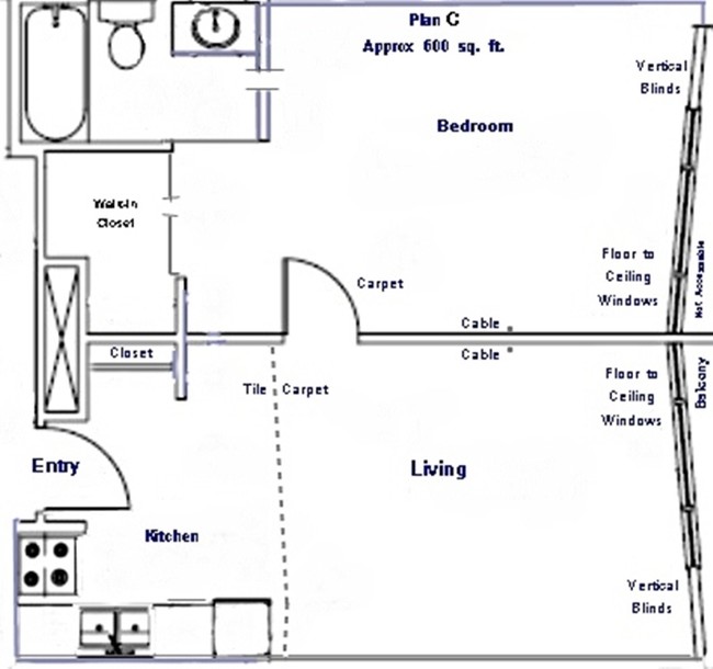 Plan C - Sierra Vista Towers