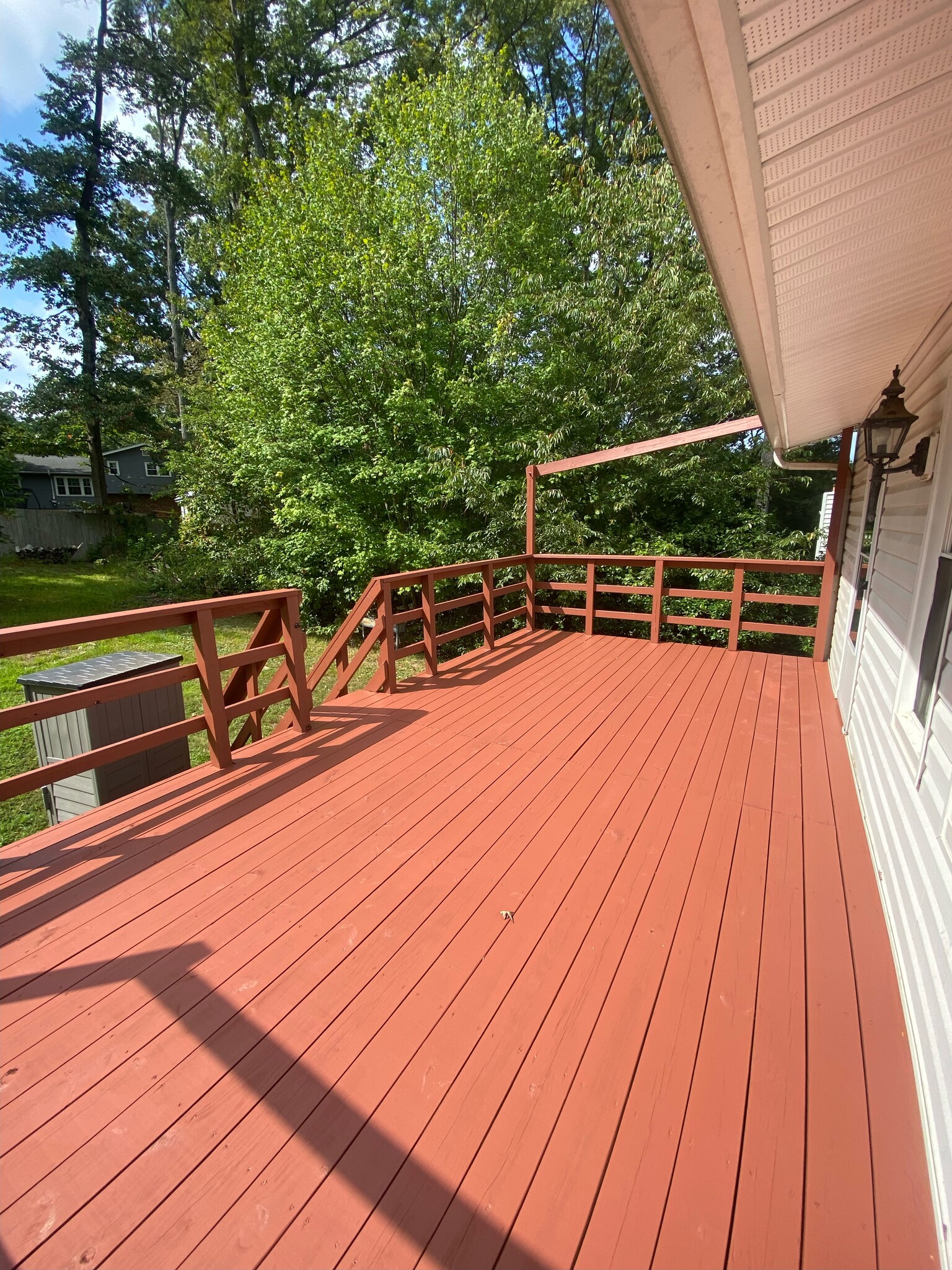 New deck, freshly painted and sealed - 4616 Twinbrook Rd