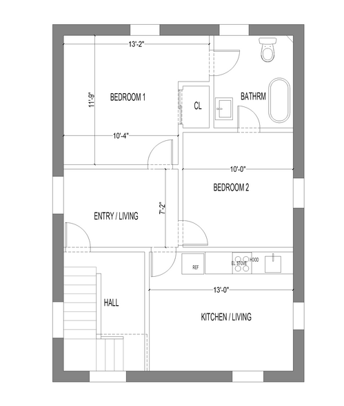Apartment Floorplan - 16 Russell Street