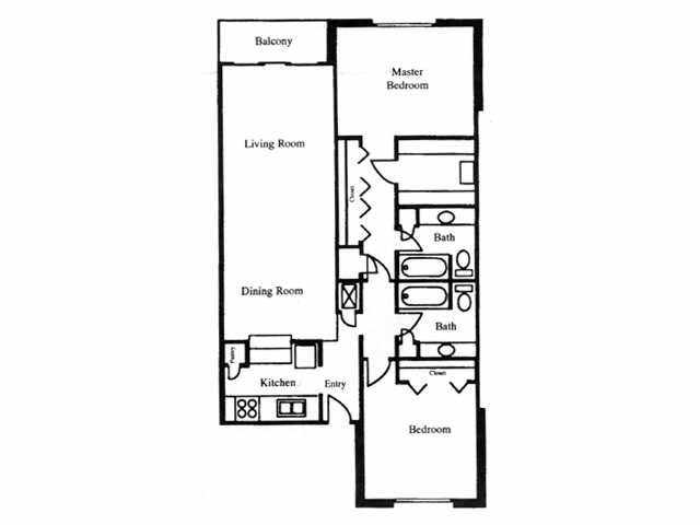 2x2 sqft1275 - ASHTON PLACE APARTMENTS