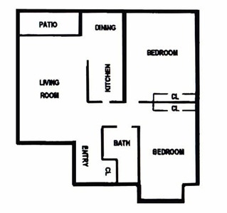 2BR/1BA - Sierra Woods Apartments