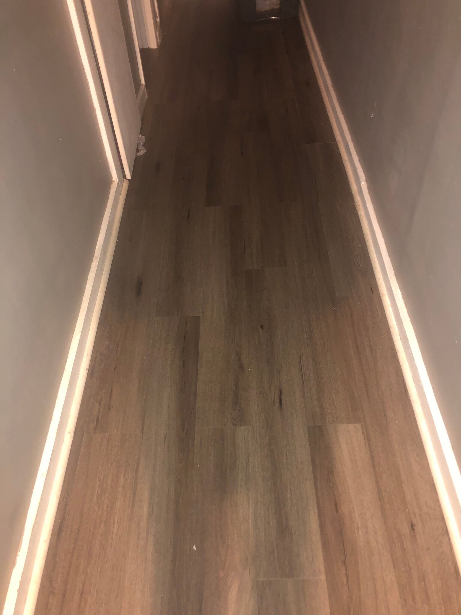 New flooring and trim hallway - 330 King St
