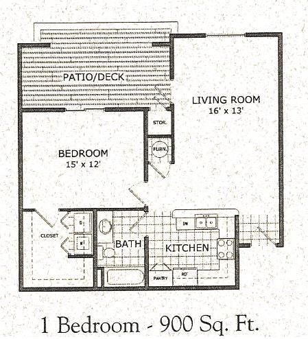 One Bedroom - Martin Riley Apartments