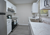 Newly Renovated Kitchen at Sherrill Place Apartments High Point NC - Sherrill Place