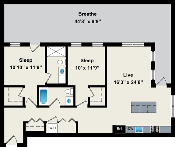 Floorplan - Reside on Jackson