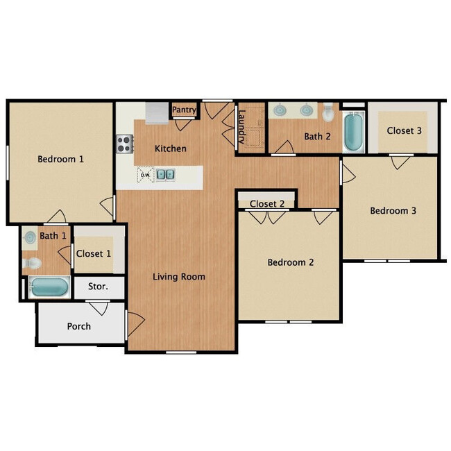 Floorplan - Bowie Garden