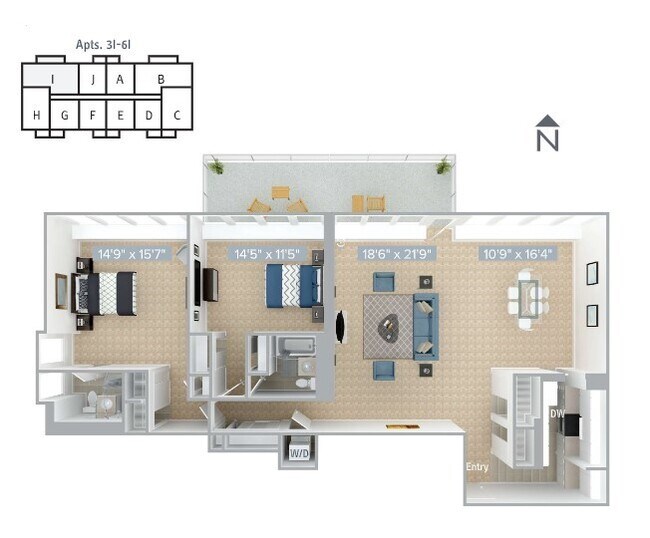 Floorplan - Avalon at Prudential Center