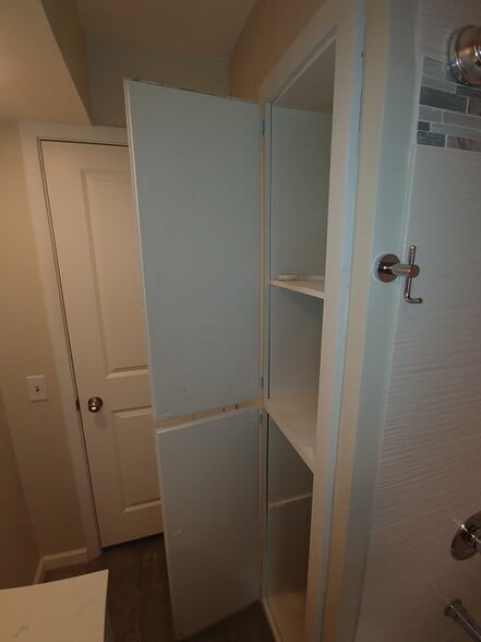 Linen Closet in Bathroom - 1230 Hewitt Ave