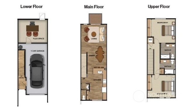 Building Photo - Modern Benton Square Townhome with Tandem 2-Car Garage + Flex Space